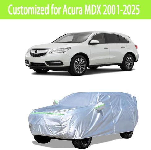 Mrtech Fit for Acura Car Cover, Waterproof All Weather Windproof Snowproof UV Hail Protection Outdoor Full Exterior Car Rain Cover for Acura MDX 2001-2025 in Saudi Arabia