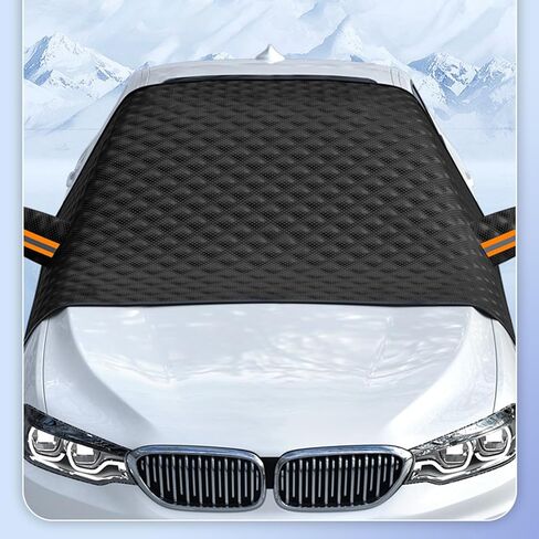 Car Magnetic Windshield Snow Cover for Mazda CX-5 2012-2025, All Weather Application Windshield Cover, Snow Protector, Winter Car Front Window Accessories,B-No Magnetism in Saudi Arabia