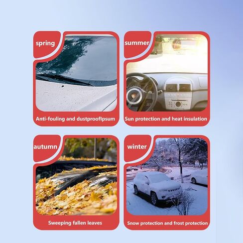 Car Magnetic Windshield Snow Cover for Mazda CX-5 2012-2025, All Weather Application Windshield Cover, Snow Protector, Winter Car Front Window Accessories,B-No Magnetism in Saudi Arabia