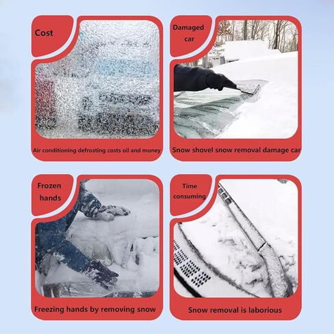 Car Magnetic Windshield Snow Cover for Mazda CX-5 2012-2025, All Weather Application Windshield Cover, Snow Protector, Winter Car Front Window Accessories,B-No Magnetism in Saudi Arabia