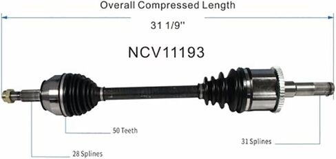 Rear CV Axle Assembly, 2X CV Axle Automotive Replacement Constant Velocity Half-Shaft Assemblies for Mustang 2004 2003 2001 in Saudi Arabia