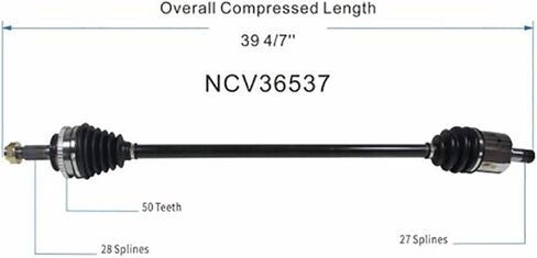 Front Right CV Axle Assembly, 1X CV Axle Automotive Replacement Constant Velocity Half-Shaft Assemblies for Accord 1999 A022 in Saudi Arabia