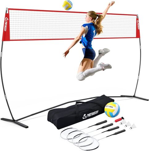 Volleyball Training Equipment Net for Indoor Outdoor Use Volleyball Practice Net Great for Serving and Dunking Drills with Easy Setup in Kuwait