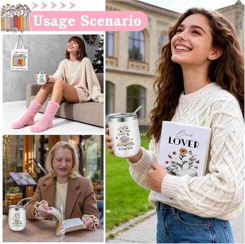 8 Pcs Book Lover Gifts for Women Gifts for Book Lovers Bookish Gift for Readers, Librarians, Bookworms, Women Reading Accessories Christmas Club Gift for Readers Bookworms in Saudi Arabia