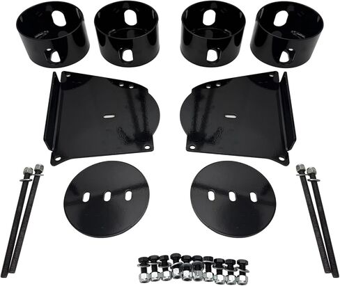 Front & Rear Bag Brackets Bolt on Air Suspension for 1964-72 Chevelle GM A Body, Air Ride Mounts Bracket kit Upper & Lower in Saudi Arabia