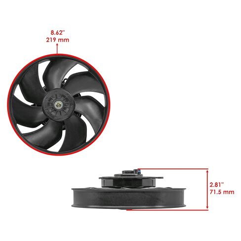 Caltric Radiator Cooling Fan Compatible with Honda Sportrax 450 TRX450R 2x4 2004-2005 in Saudi Arabia