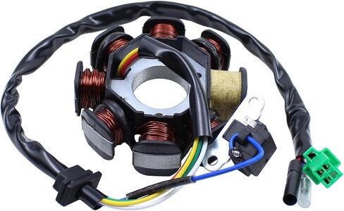 ApplianPar 8 أقطاب 8 لفائف مغناطيسي الجزء الثابت ملف الإشعال لمحرك GY6 125cc 150cc ATV سكوتر الذهاب كارت رباعية الدراجة الترابية عربات التي تجرها الدواب الدراجة in Saudi Arabia