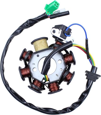 ApplianPar 8 أقطاب 8 لفائف مغناطيسي الجزء الثابت ملف الإشعال لمحرك GY6 125cc 150cc ATV سكوتر الذهاب كارت رباعية الدراجة الترابية عربات التي تجرها الدواب الدراجة in Saudi Arabia