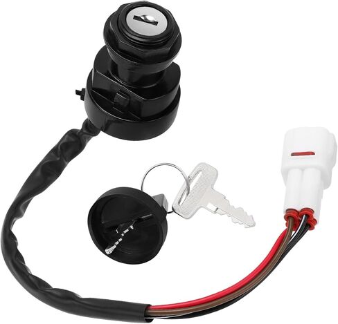Ignition Key Switch Compatible with Yamaha Big Bear 350 400 Wolverine 350 Bear Tracker 250 Grizzly 600 80 Warrior 350 Kodiak 400 Timberwolf 250 Moto-4 350 Raptor 50 80 Breeze 125, OEM#4GB-82510-11-00 in Saudi Arabia