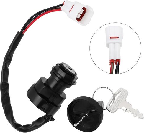 Ignition Key Switch Compatible with Yamaha Big Bear 350 400 Wolverine 350 Bear Tracker 250 Grizzly 600 80 Warrior 350 Kodiak 400 Timberwolf 250 Moto-4 350 Raptor 50 80 Breeze 125, OEM#4GB-82510-11-00 in Saudi Arabia