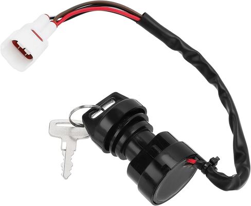 Ignition Key Switch Compatible with Yamaha Big Bear 350 400 Wolverine 350 Bear Tracker 250 Grizzly 600 80 Warrior 350 Kodiak 400 Timberwolf 250 Moto-4 350 Raptor 50 80 Breeze 125, OEM#4GB-82510-11-00 in Saudi Arabia