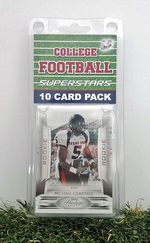 Texas Tech Red Raiders- (10) Card Pack College Football Different Tech Superstars Starter Kit! Comes in Souvenir Case! Great Mix of Modern & Vintage Players for the Super Red Raider Fan! By 3bros in Saudi Arabia