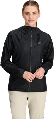 Outdoor Research Women's Helium Rain Jacket, Titanium, L in Saudi Arabia