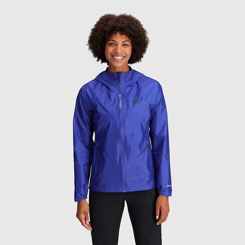 Outdoor Research Women's Helium Rain Jacket, Titanium, L in Saudi Arabia