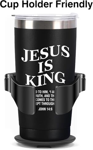 Jesus Is King Jesus John 14:6 Christian Gifts for Men Women, 20oz Stainless Steel Insulated Tumbler in Saudi Arabia