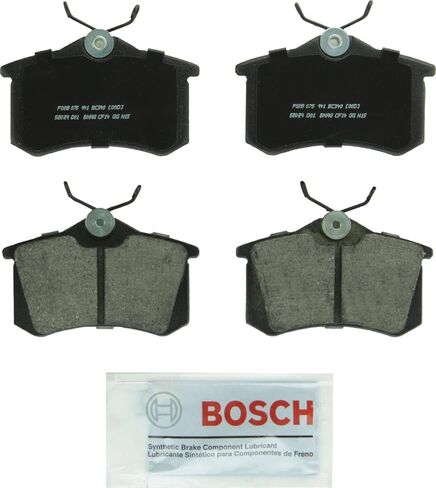 BOSCH BC340 QuietCast Premium Ceramic Disc Brake Pad Set - Compatible with Select Audi A4, A6, A8, Allroad, RS6, S4, S6, S8, TT; Volkswagen Beetle, Cabrio, Golf, Jetta, Passat, Scirocco + More; REAR in Saudi Arabia