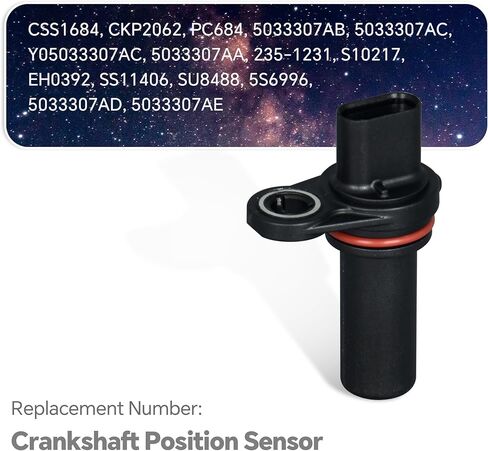5033307AA Crankshaft Position Sensor Compatible with Chrysler 200/Sebring Jeep Compass/Patriot Dodge Caliber/Avenger/Journey/Ram 1500/Viper Replace 5033307AB 5033307AC in Saudi Arabia