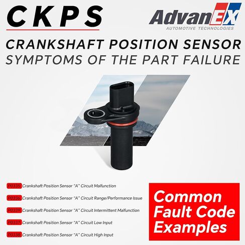 5033307AA Crankshaft Position Sensor Compatible with Chrysler 200/Sebring Jeep Compass/Patriot Dodge Caliber/Avenger/Journey/Ram 1500/Viper Replace 5033307AB 5033307AC in Saudi Arabia