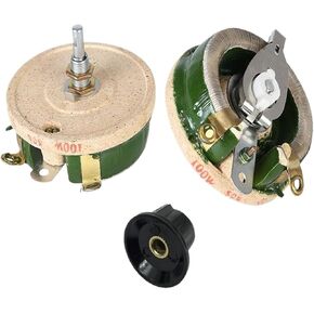 100 واط BC1 مقاومة متغيرة الطاقة، مقاوم جرح سلكي متغير، شكل قرص، مقاوم قابل للتعديل، مقاومة متغيرة منزلق (20R) in Kuwait