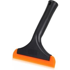 Small Silicone Squeegee, 5.9 Inch Window & Shower Glass Door Cleaner, Auto Water Blade with Non-Slip Handle for Car Windshield, Mirror & Countertop (Black) in Kuwait