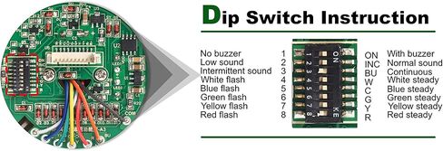 ANDONT 3 Stack Super Bright LED Andon Tower Lights, Off-ON, 6 ft Industrial Adapter, Plug Play Ready in Kuwait