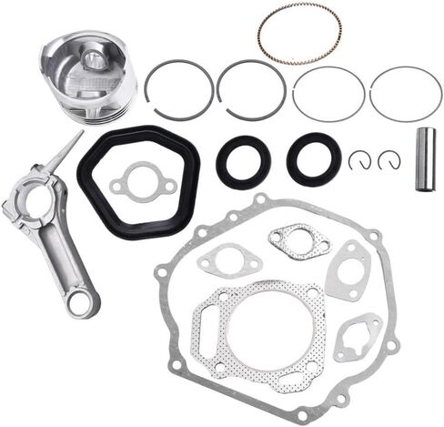 مجموعات إعادة البناء لمولد GX390 13HP محرك جزازة العشب محرك المكبس الدائري ربط قضيب ختم جوانات المحرك 13101-ZF6-W00 متوافق مع قطع غيار السيارات والدراجات النارية in Saudi Arabia