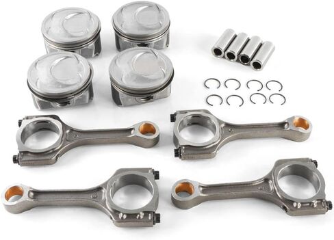 Engine Connecting Rods Pistons Rings Set 23040-2G500 23410-2G500 Compatible With Automotive Motorcycle Parts Optima Sonata 2.4L 2359CC L4 DOHC in Saudi Arabia