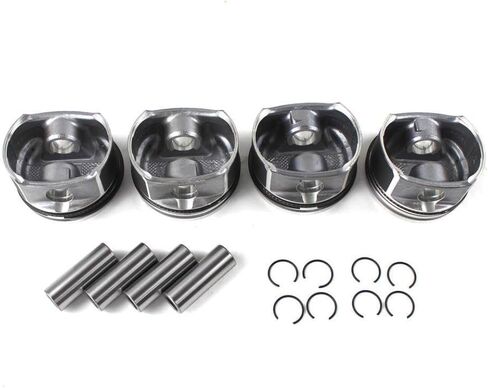 M271 1.8 Engine Pistons And Rings Set 82mm 2710302217 2710300024 2710306617 A2710300024 Compatible With Automotive Motorcycle Parts W203 W204 A209 C200K For Part Number in Saudi Arabia