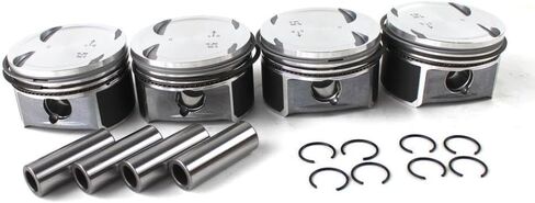 M271 1.8 Engine Pistons And Rings Set 82mm 2710302217 2710300024 2710306617 A2710300024 Compatible With Automotive Motorcycle Parts W203 W204 A209 C200K For Part Number in Saudi Arabia