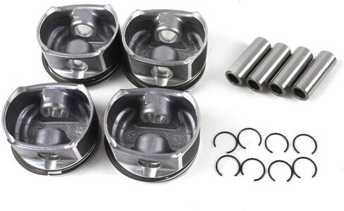 M271 1.8 Engine Pistons And Rings Set 82mm 2710302217 2710300024 2710306617 A2710300024 Compatible With Automotive Motorcycle Parts W203 W204 A209 C200K For Part Number in Saudi Arabia