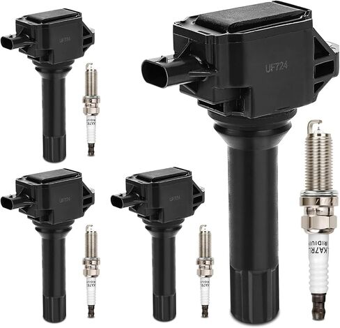 UF724 Ignition Coil & 93501 Double Iridium Spark Plug for Subaru 2014-2016 Forester, 2013-2015 Impreza, 2013-2014 Legacy/Outback/XV Crosstrek Replaces# UF721, SU003-00417, FA20, FK0438 C974 5C1899 in Saudi Arabia