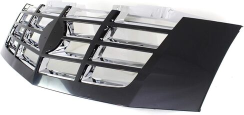 Garage-Pro Grille Assembly Compatible with CADILLAC ESCALADE 2007-2014 Plastic Painted-Black Shell/Chrome Insert (RPO-41U) in Saudi Arabia