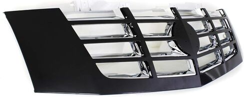 Garage-Pro Grille Assembly Compatible with CADILLAC ESCALADE 2007-2014 Plastic Painted-Black Shell/Chrome Insert (RPO-41U) in Saudi Arabia