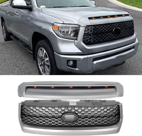 MIC Front Grille Grill Assembly Compatible with Tundra 2014-2021,Gray & Magnetic Gray (Magnetic Gray Trim) in Saudi Arabia