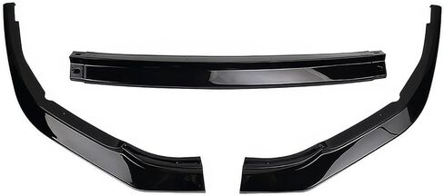 حافة ممتصة للصدمات الأمامية من IKON MOTORSPORTS، متوافقة مع 2022-2025 Subaru WRX، IKON Style Gloss Black PP Air Dam Chin Spoiler Protector Splitter 3PCS in Saudi Arabia