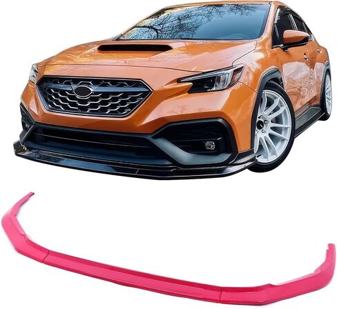 حافة ممتصة للصدمات الأمامية من IKON MOTORSPORTS، متوافقة مع 2022-2025 Subaru WRX، IKON Style Gloss Black PP Air Dam Chin Spoiler Protector Splitter 3PCS in Saudi Arabia
