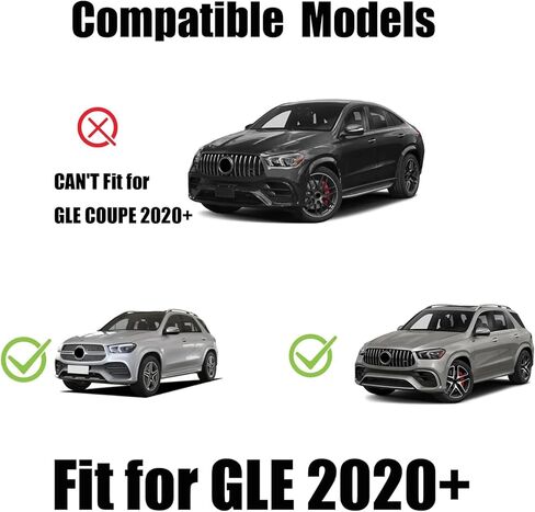 Running Boards Compatible with Mercedes Benz GLE W167 GLE350 GLE450 GLE450e GLE580 2020 2021 2022 2023 2024 2025 2026 Side Pedal with Brackets,2 PCS Right & Left Side Step Rail Nerf Bars (Silver) in Saudi Arabia