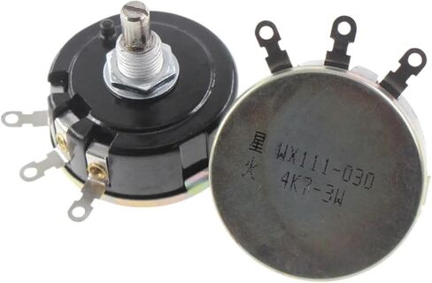 1Pcs WX111 WX030 3W single-turn wirewound potentiometer Sliding rheostat Adjustable resistance,Rotate, Knob switch(3.3K Ohm) in Saudi Arabia