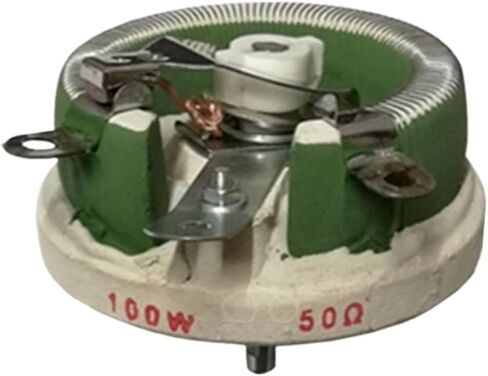 100 واط BC1 مقاومة متغيرة الطاقة، مقاوم جرح سلكي متغير، شكل قرص، مقاوم قابل للتعديل، مقاومة متغيرة منزلق (20R) in Kuwait