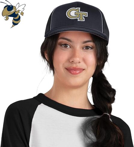 Pacific Headwear Standard NCAA Contrast Stitch Snapback Cap, Main in Kuwait