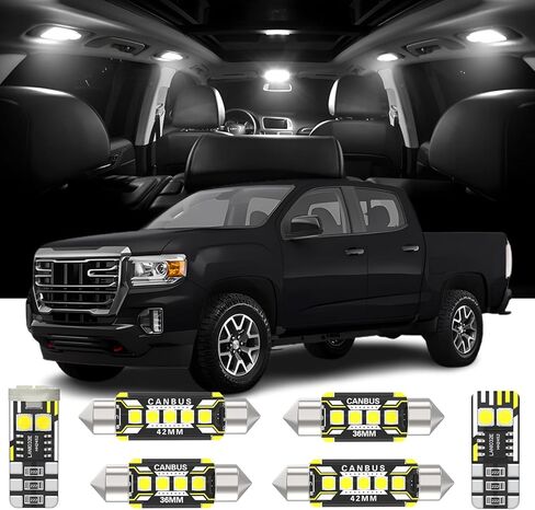 AENVTOL 14 Pieces Interior LED Lights Replacement for GMC Canyon Chevy Colorado 2015-2024 White LED Interior Bulb with Install Tool in Saudi Arabia