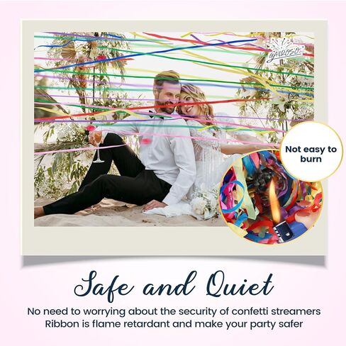 12Pack No Mess Streamers,Color Mix Hand Throw Streamers Poppers,No Mess Confetti Poppers for Wedding,Birthday,Party Celebrations,Graduation,Party Favors Shows in Saudi Arabia