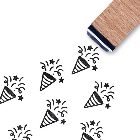 Party Rubber Stamp, 3/5 Inch Small Mini Stamp for Scrapbooking Card Making Planner in Saudi Arabia