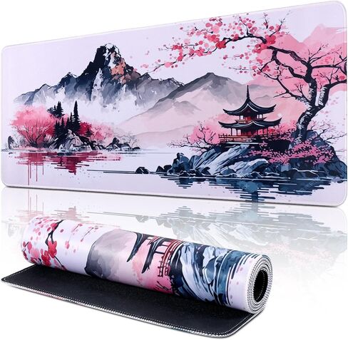 لوحة ماوس غير قابلة للانزلاق، قاعدة ماوس ممتدة 80 × 30 سم، لوحة ماوس للألعاب مقاومة للماء، قاعدة ماوس مع قاعدة مطاطية، وسادات ماوس للكمبيوتر المحمول للمكتب والمنزل (01- لوحة ماوس بلوم) in Kuwait