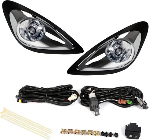 Front Fog Lights For Nissan For March For Micra 2013 2014 2015 2016 Car Front Bumper Fog Light in Saudi Arabia
