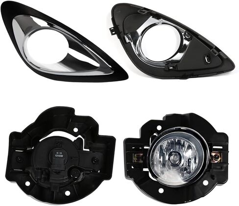 Front Fog Lights For Nissan For March For Micra 2013 2014 2015 2016 Car Front Bumper Fog Light in Saudi Arabia