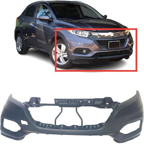 FitParts متوافق مع غطاء المصد الأمامي 2019-2020 Honda HR-V EX EX-L LX Prime Uniq Touring Epic Sport 19 20. جديد، جاهز. مع فتحات مصابيح الضباب. 04711T7WA80ZZ HO1000321 in Saudi Arabia