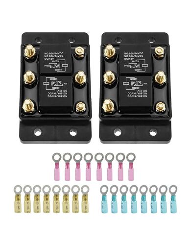 2Pcs 12V Forward and Reverse Relay Module with Terminals Fit for Tarp Winch Trim Snow Plow Lift Motor Replace 5541100 ATP0110 K10746M CH 24452 13994 in Saudi Arabia