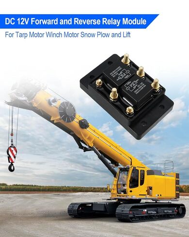 2Pcs 12V Forward and Reverse Relay Module with Terminals Fit for Tarp Winch Trim Snow Plow Lift Motor Replace 5541100 ATP0110 K10746M CH 24452 13994 in Saudi Arabia
