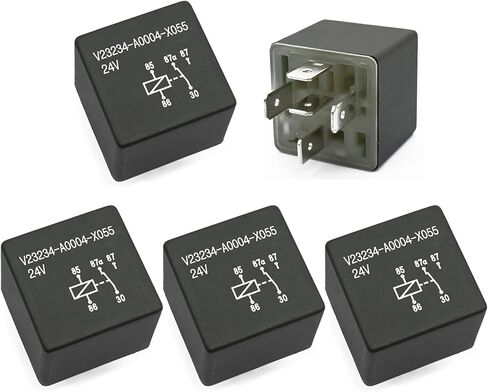 5 Packs V23234-A0004-X055 Relay, 24V 40A 5 Pins, Automotive Relay in Saudi Arabia